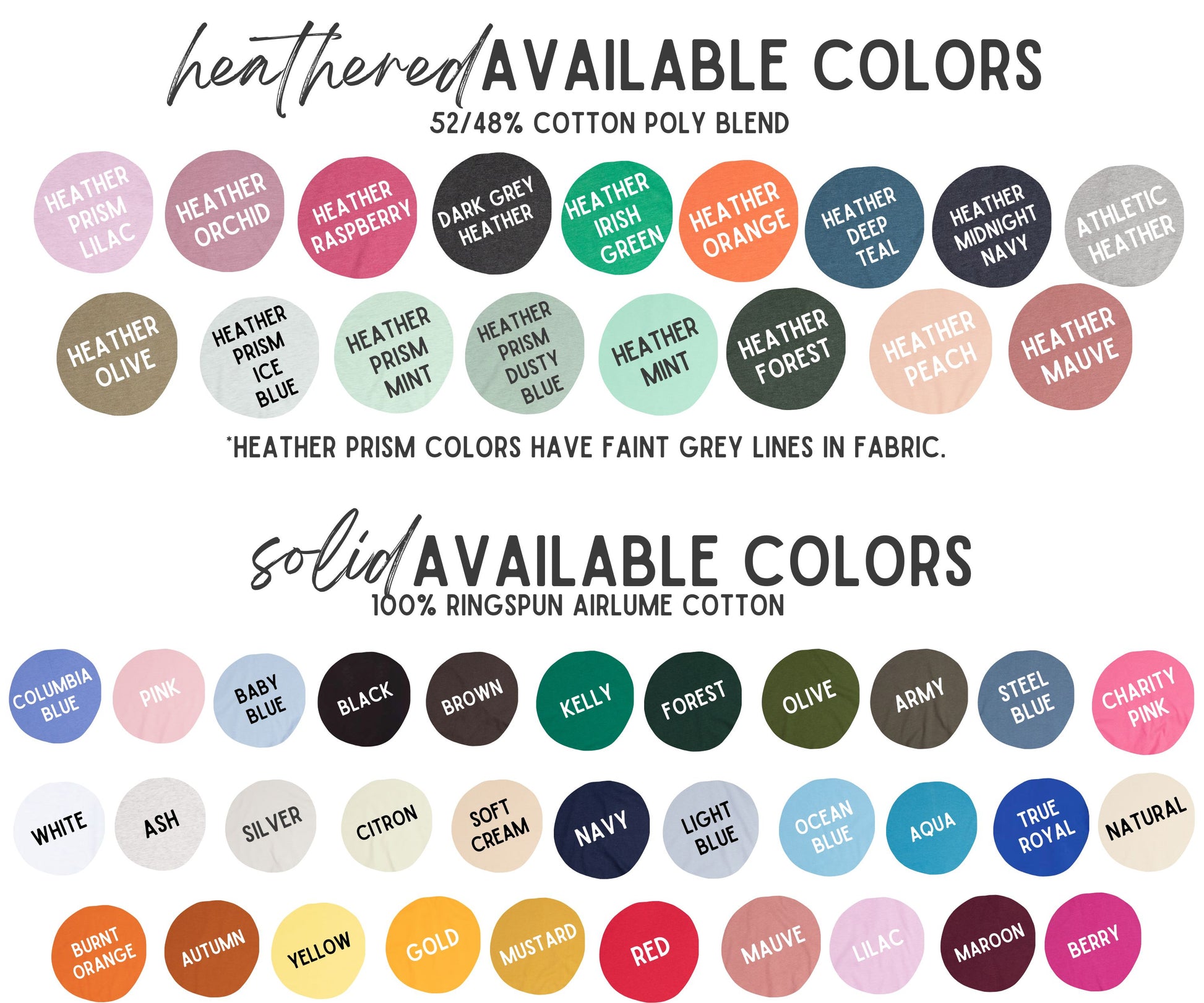 a set of color swatches with the names of different colors