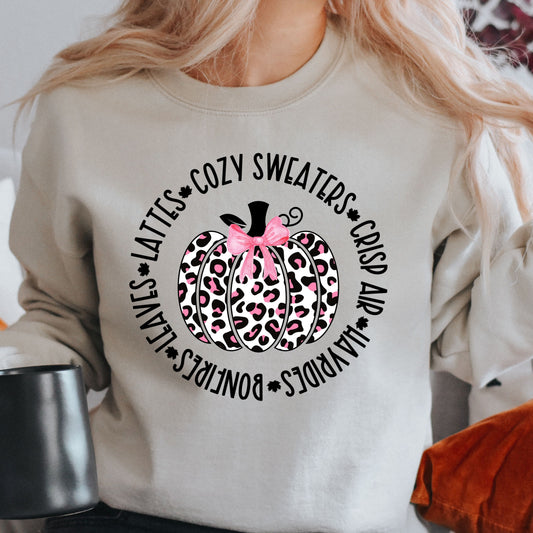 Leaves, Lattes, Cozy Sweaters, Crisp Air, Hayrides, Bonfires Sweatshirt