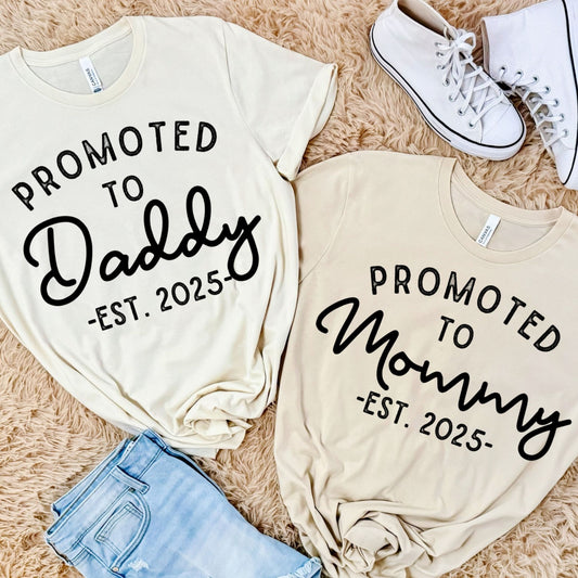 Promoted to Daddy / Mommy Est - Customize the EST year!