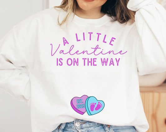 A Little Valentine is On the Way - Customize the EST year