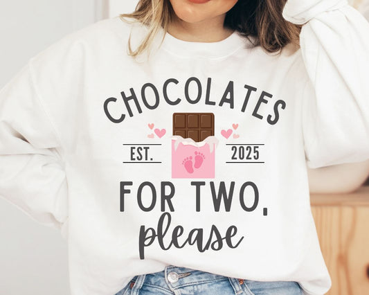 Chocolates for Two Sweatshirt - Customize the EST year