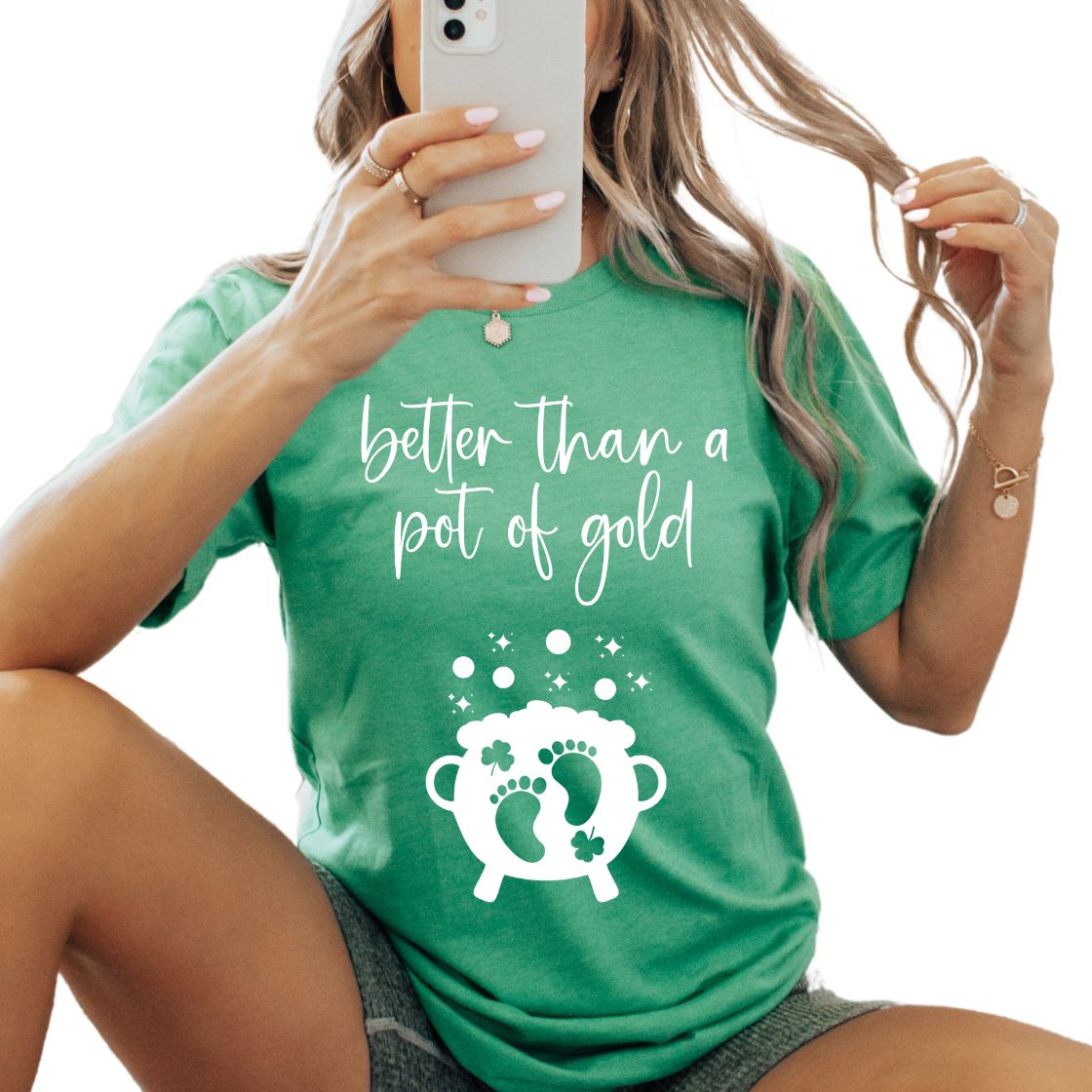 Better Than a Pot of Gold - St. Paddy's Day - Pregnancy Announcement Shirt