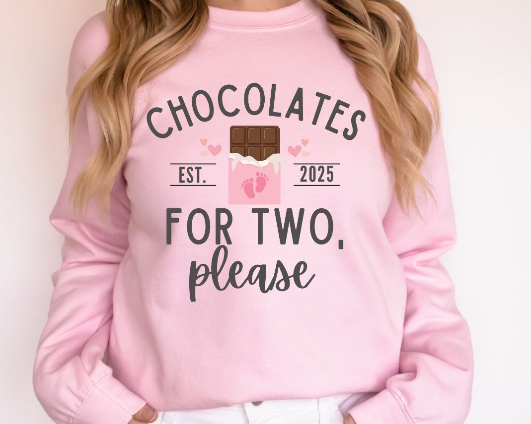 Chocolates for Two Sweatshirt - Customize the EST year